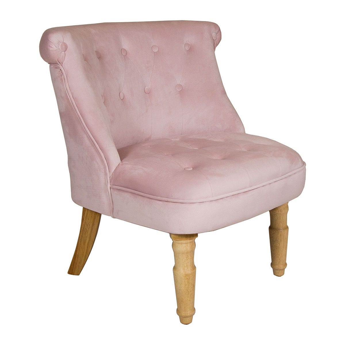Charles Bentley Toulouse Velvet Occasional Chair Dusky Pink