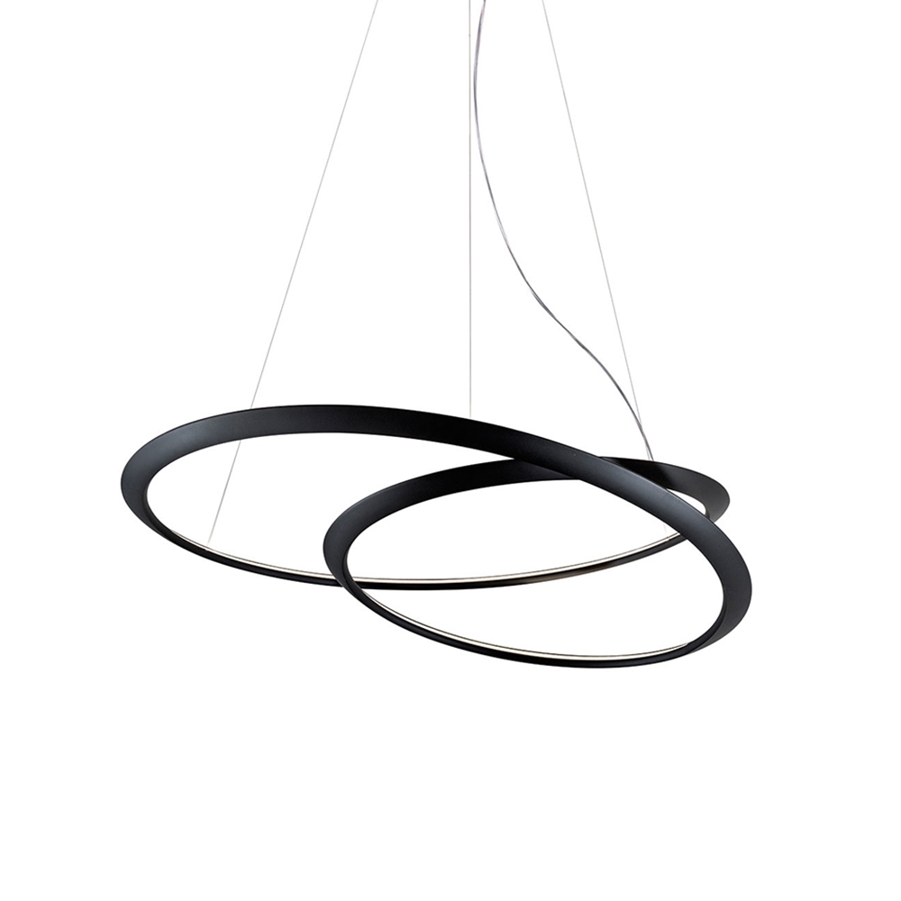 Nemo Kepler Pendant Black 3000k Uplight Black Designer Pendant Lighting