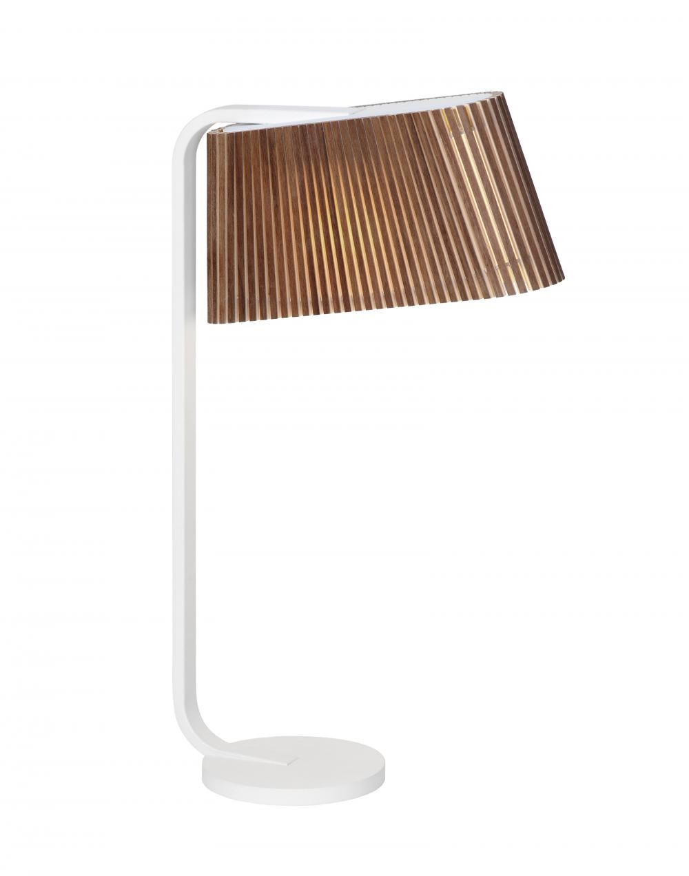 Secto Owalo Table Lamp Walnut Dark Wood