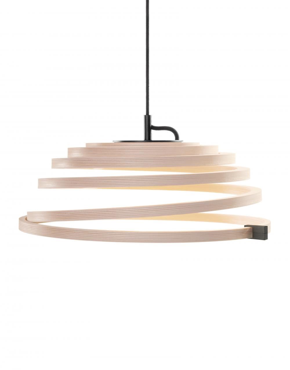 Secto Aspiro Pendant Black Cable Light Wood Designer Pendant Lighting