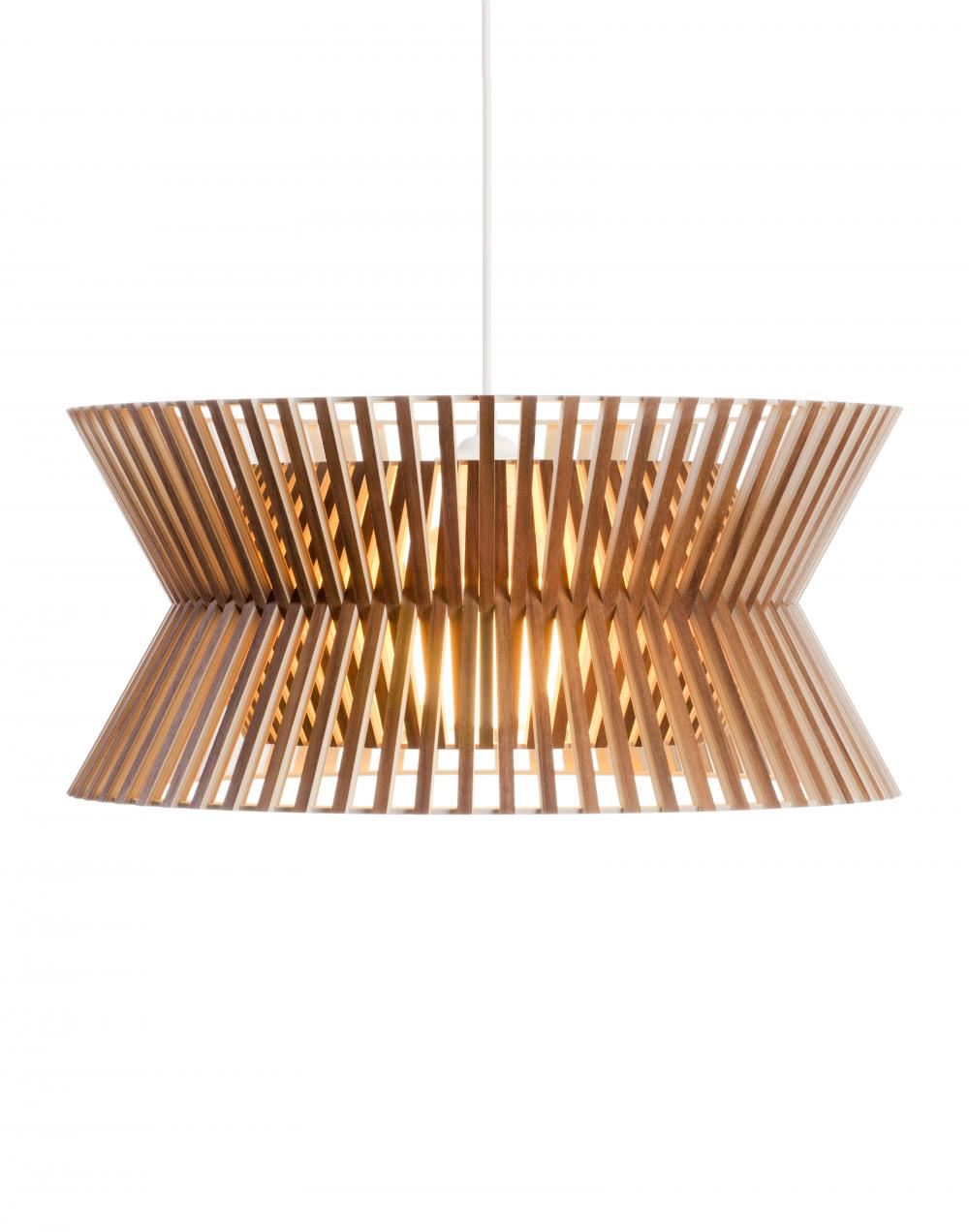 Secto Kontro Pendant Walnut Dark Wood Designer Pendant Lighting