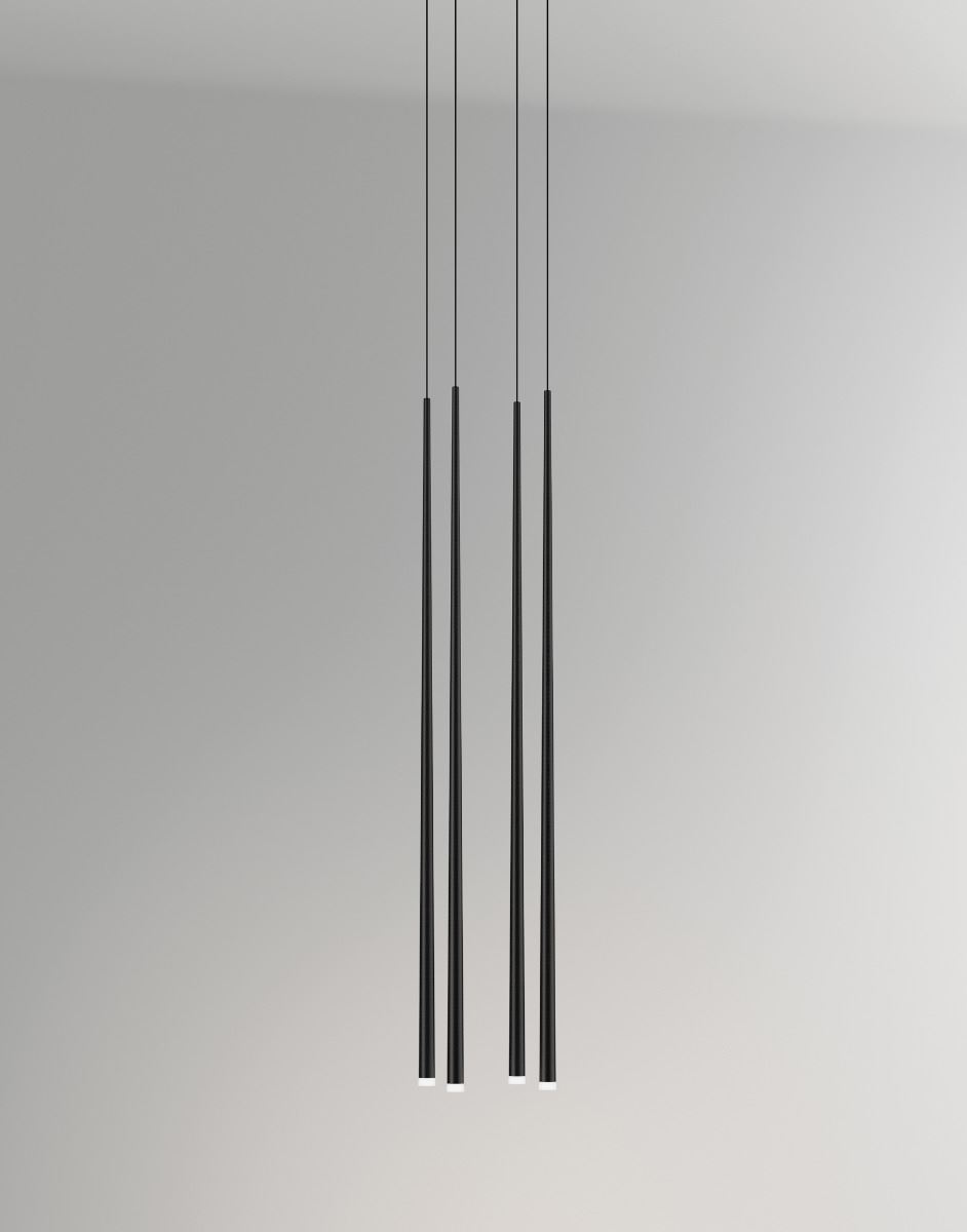 Vibia Slim Pendant 0917 Black Carbon Fiber Designer Pendant Lighting