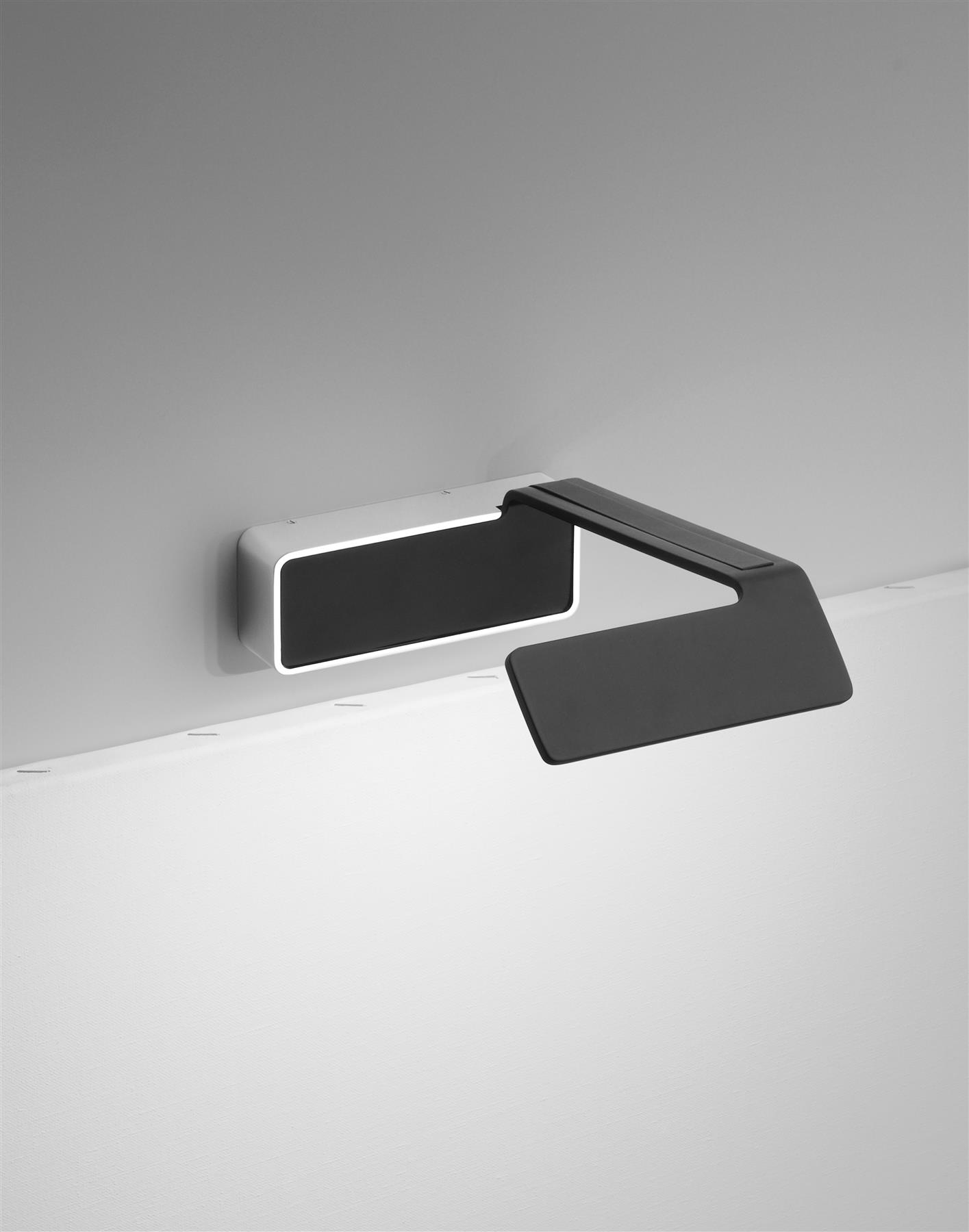 Alpha Single Arm Wall Light Black And Chrome