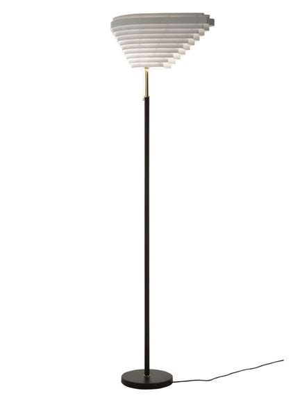 A805 Angel Wing Floor Light Upper Part Polished Brass