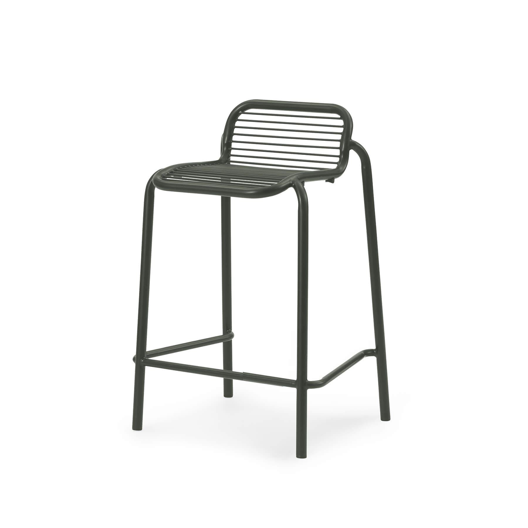 Normann Copenhagen Vig Garden Barstool Green 65cm Green Designer Furniture From Holloways Of Ludlow