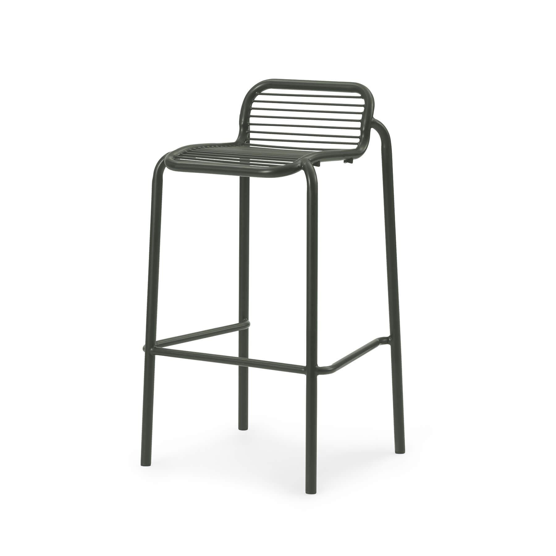 Normann Copenhagen Vig Garden Barstool Green 75cm Green Designer Furniture From Holloways Of Ludlow