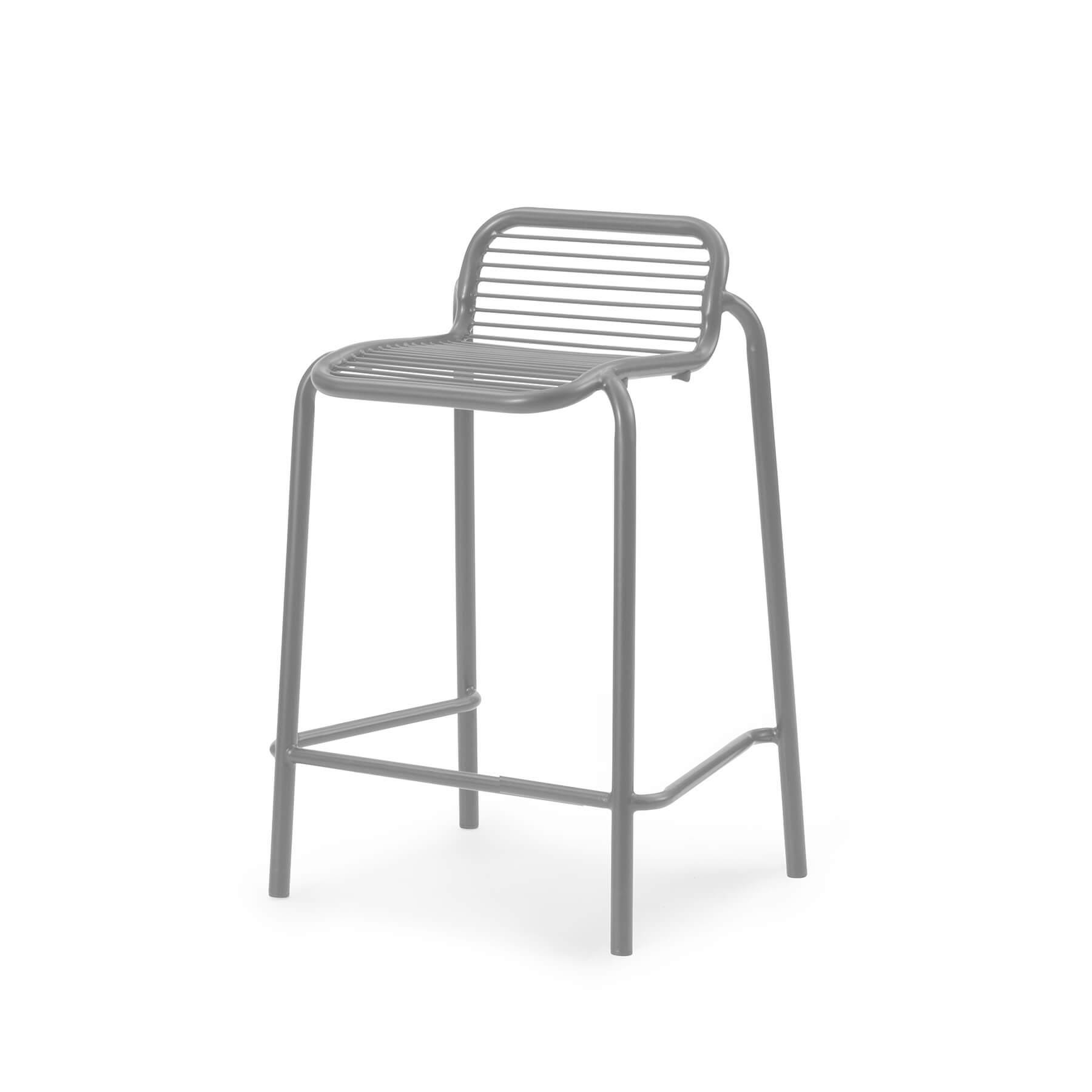 Normann Copenhagen Vig Garden Barstool Grey 65cm Grey Designer Furniture From Holloways Of Ludlow