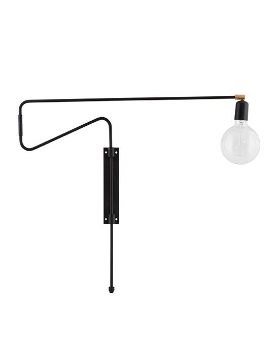 Swing Wall Lamp Large Black