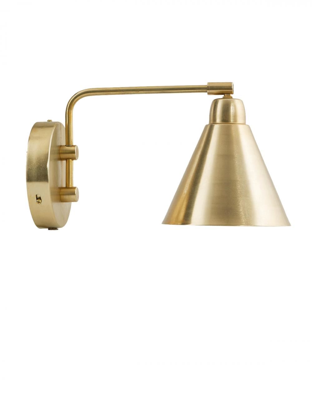 Rocky Wall Lamp Short Brass