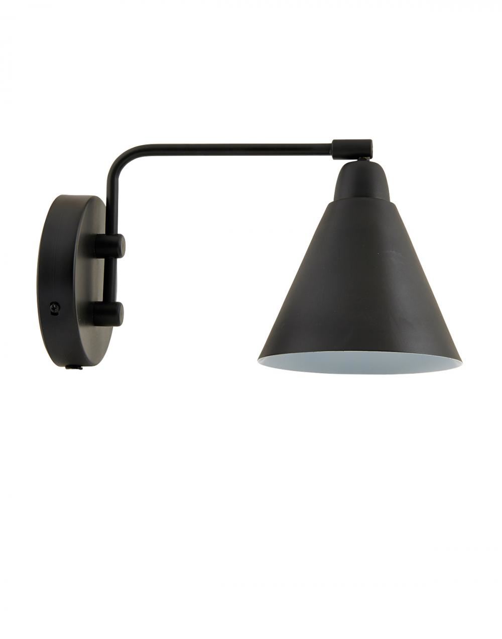 Rocky Wall Lamp Short Black