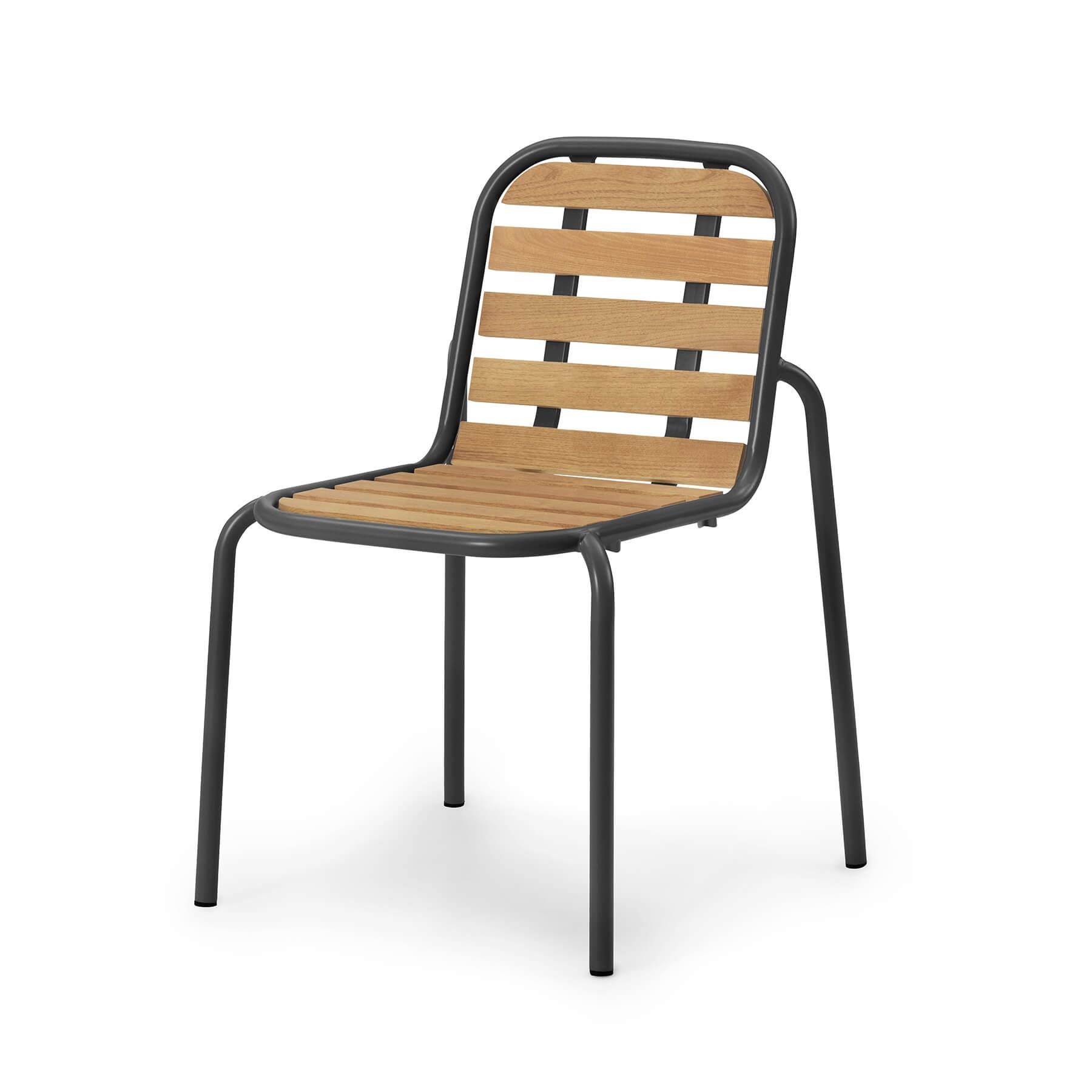 Normann Copenhagen Vig Wooden Garden Chair Black Designer Furniture From Holloways Of Ludlow