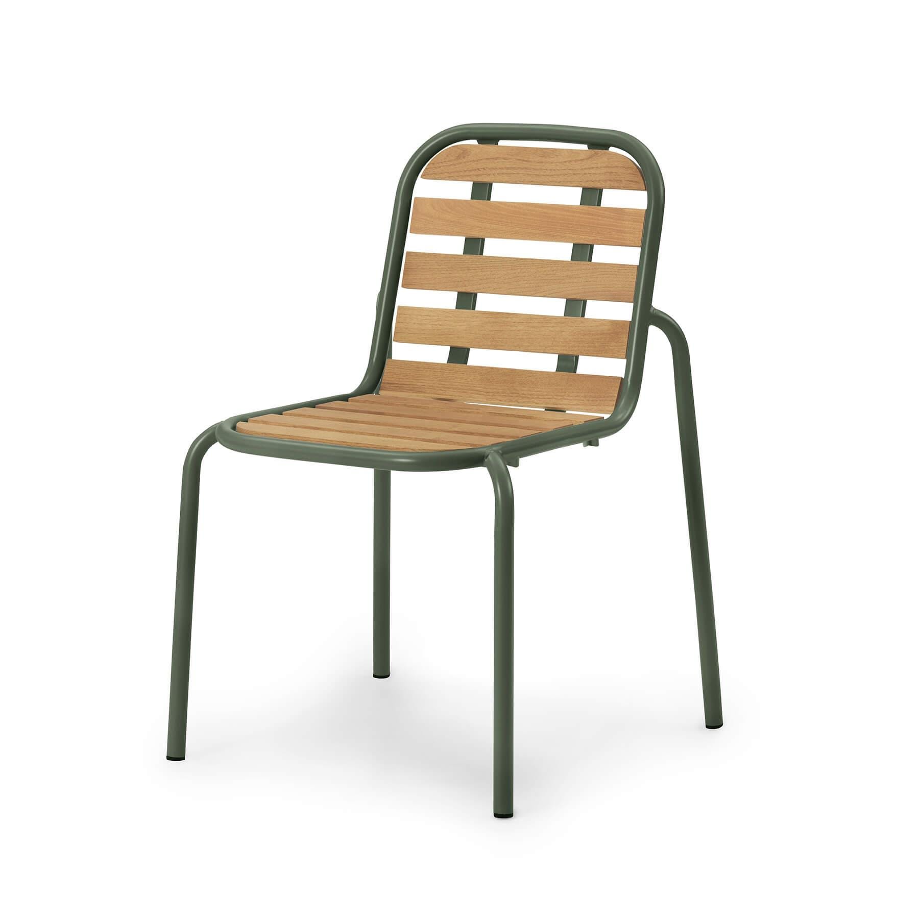 Normann Copenhagen Vig Wooden Garden Chair Green Designer Furniture From Holloways Of Ludlow