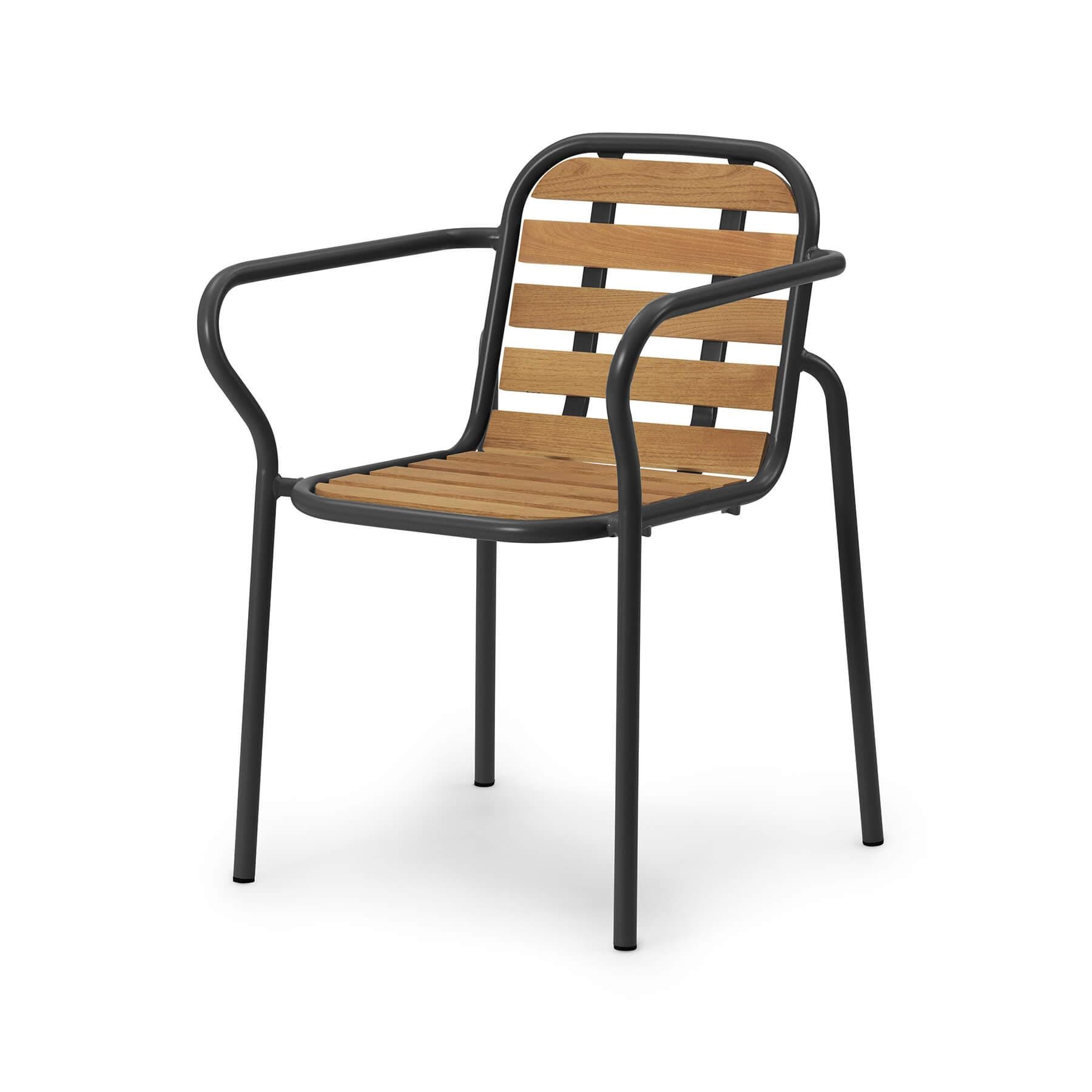 Normann Copenhagen Vig Garden Wooden Armchair Black Designer Furniture From Holloways Of Ludlow