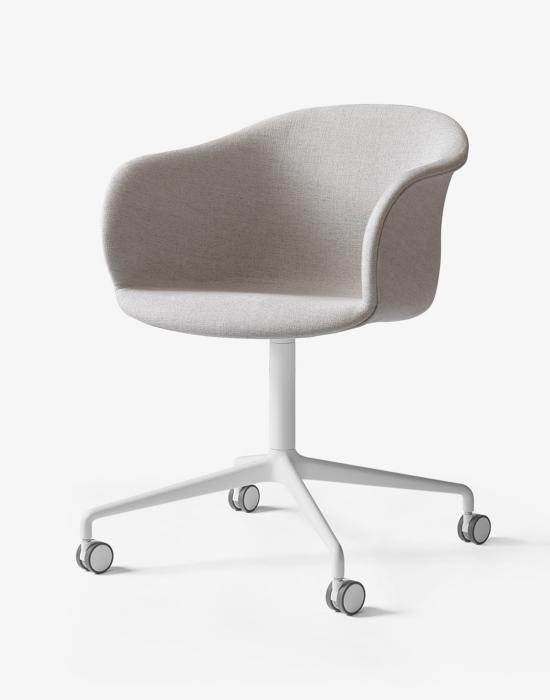 Elefy Chair With Upholstery Swivel Base With Castors