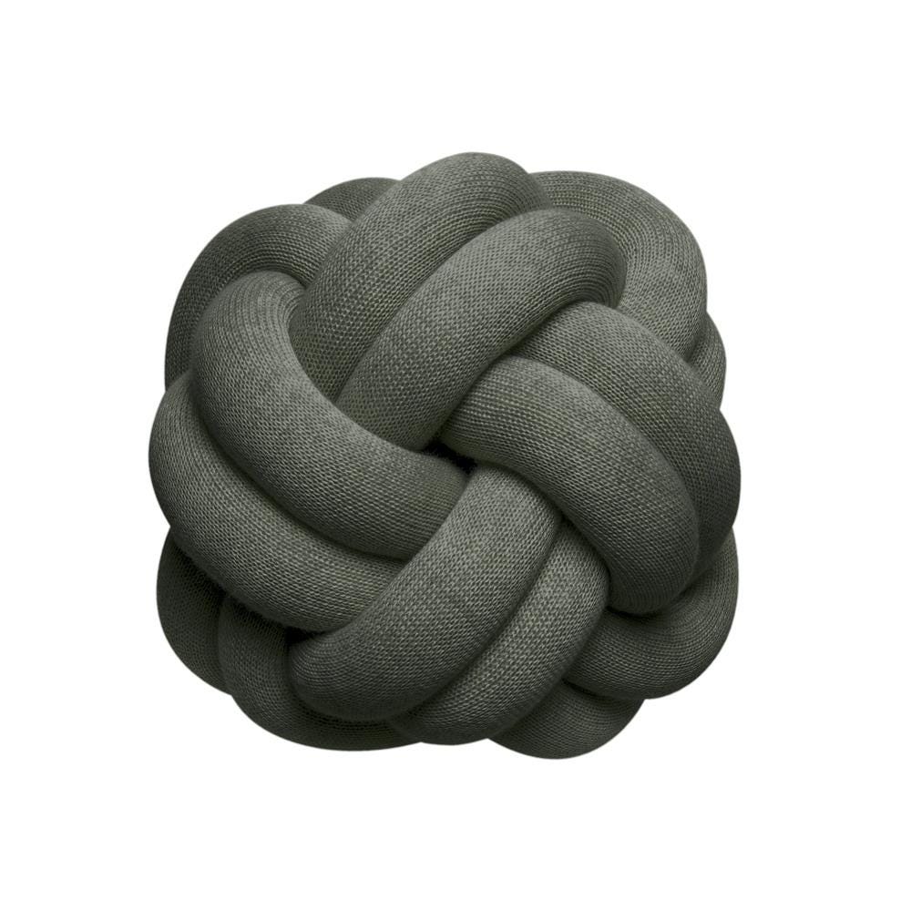 Knot Cushion Forest Green