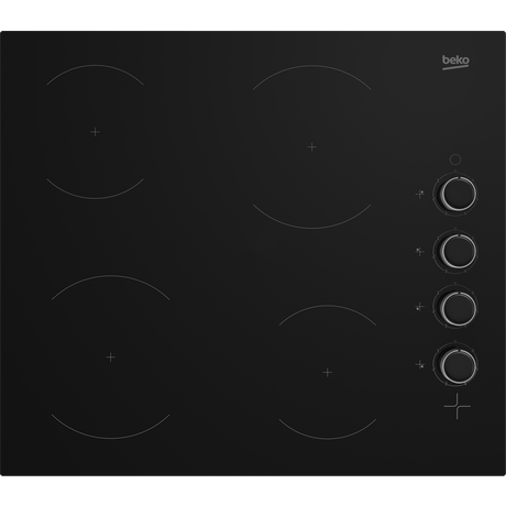 Beko Cihyv21b 58cm Ceramic Hob Black Euronics