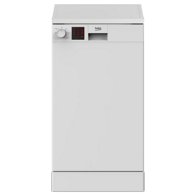 Beko Dvs05c20w Freestanding Slimline Dishwasher Euronics