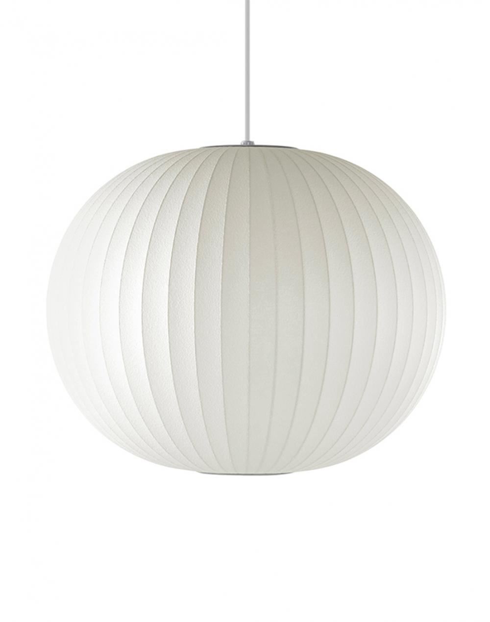 George Nelson Ball Bubble Pendant Medium White Designer Pendant Lighting