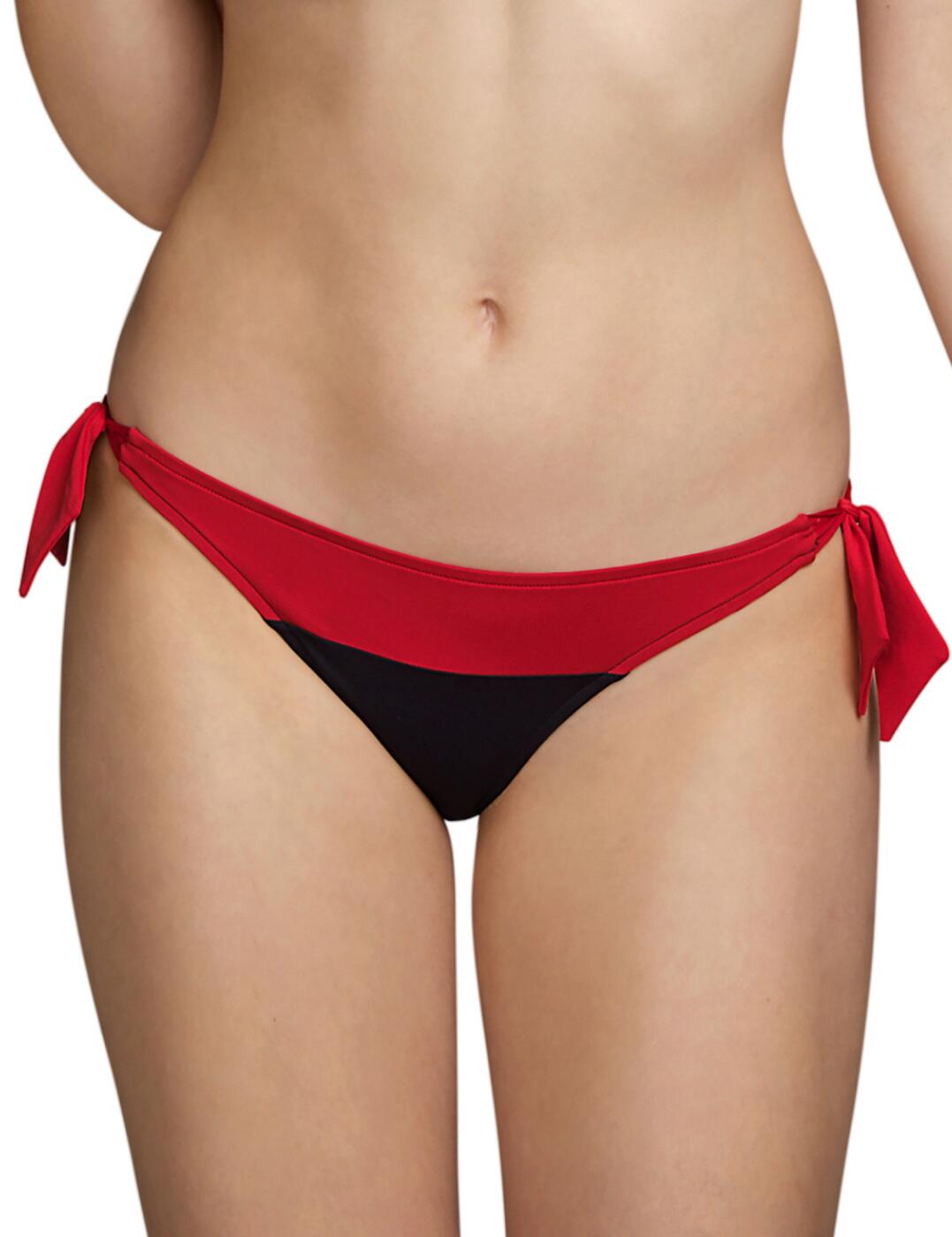 These Beauvoir bikini briefs from Andres Sarda create a classic cheeky bikini briefs look with a subtle fashionable twist. This piece features moderate rear coverage and a low-rise waist, accentuating your curves, while the adjustable side tie-ups make you look sassy and bold. The elegant style of a two-coloured pattern can be combined with other matching coordinates from the Beauvoir collection for a full trendy look.  Elegant two-coloured design Side tie-ups Low-rise waist Cheeky rear coverage Matching coordinates available Care: Hand wash Country of origin: Tunisia Composition: 90% Polyamide &pipe; 10% Elastane  Listed in UK sizes  54768-97649-1266511 3410755 Bikini Bottoms