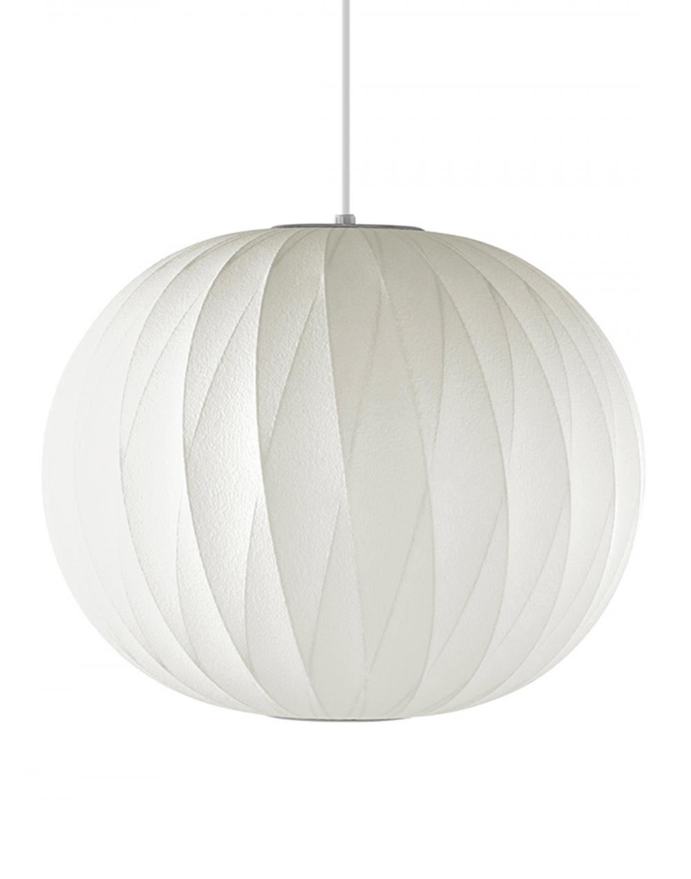 George Nelson Ball Crisscross Pendant Medium White Designer Pendant Lighting