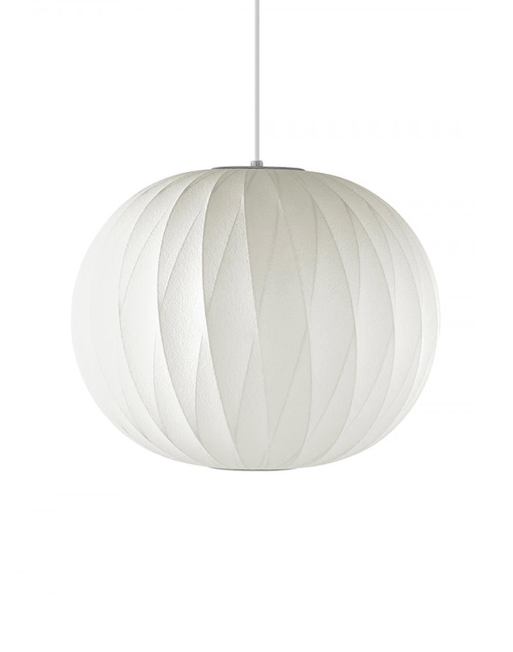 George Nelson Ball Crisscross Pendant Small White Designer Pendant Lighting