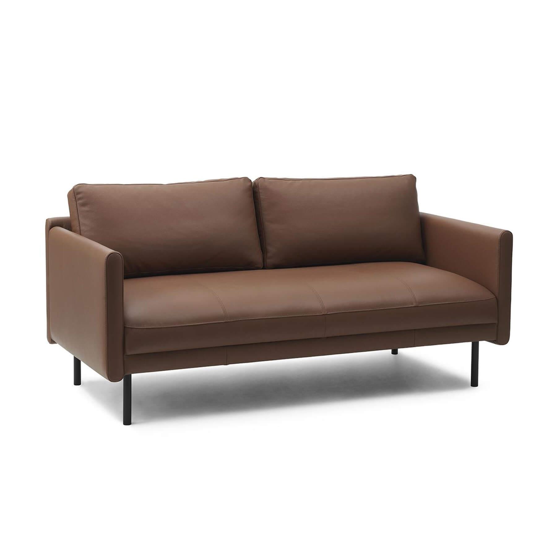 Normann Copenhagen Rar 2 Seater Sofa Leather Cognac Brown Designer Furniture From Holloways Of Ludlow