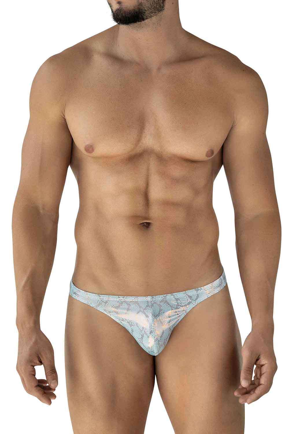 Image of Clever Moda Sensorial Diamond Thong - Blue