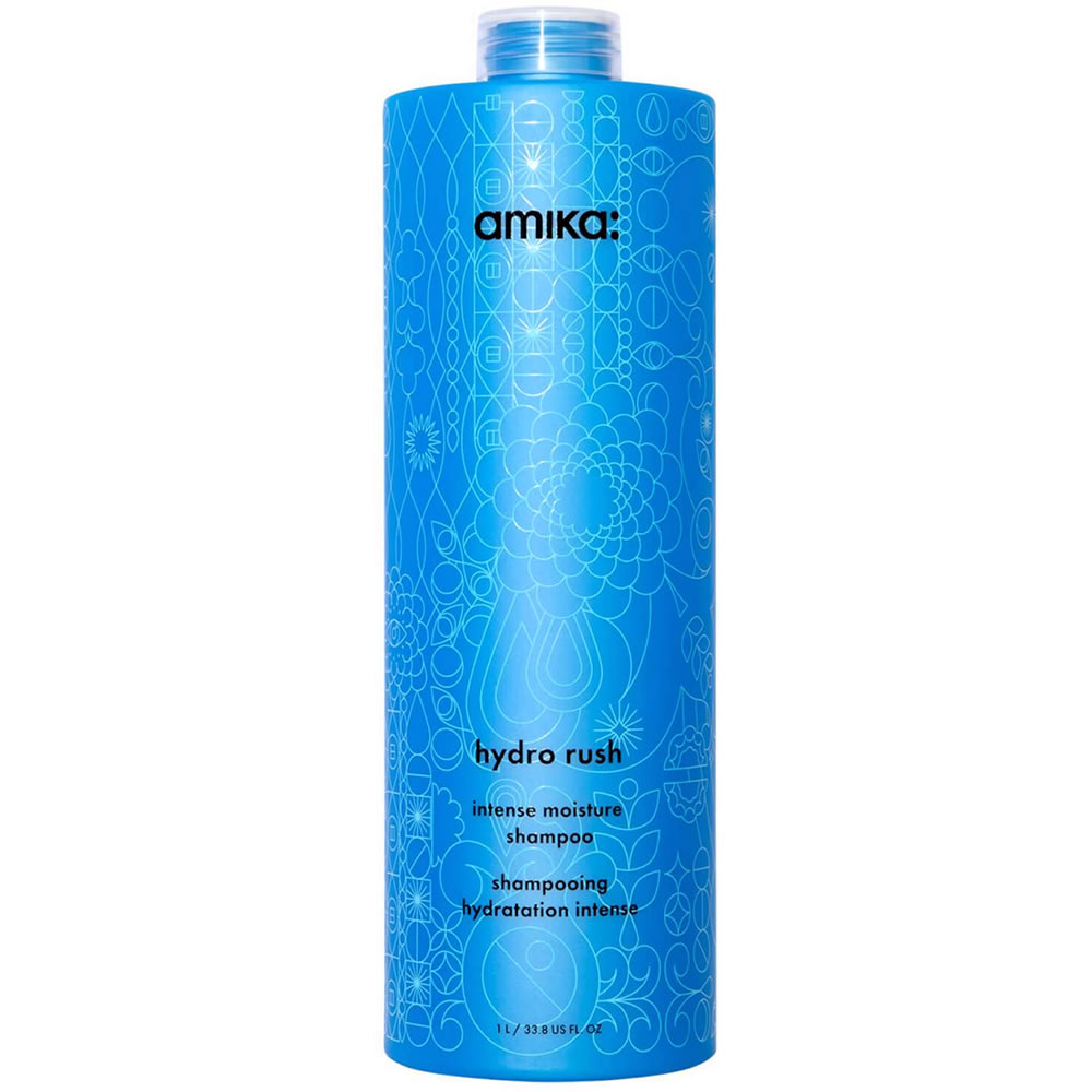 Amika Hydro Rush Intense Shampoo 1000ml  - Luxurious Look