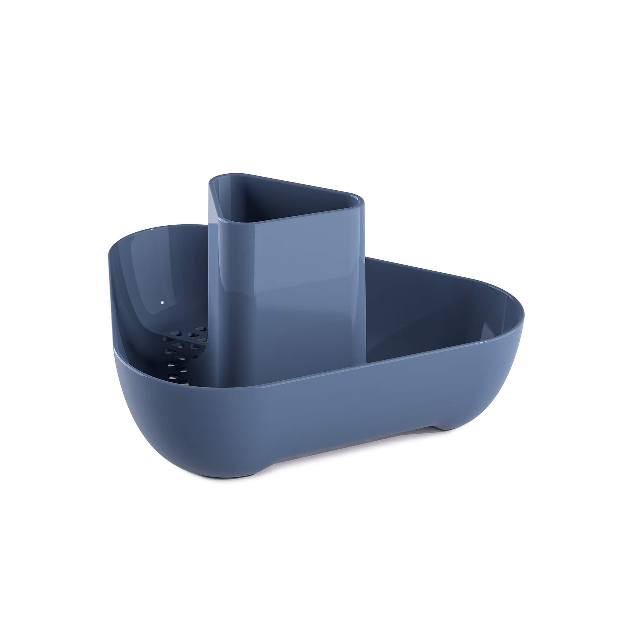 Premium Melamine Sink Corner Tidy, Provence Blue