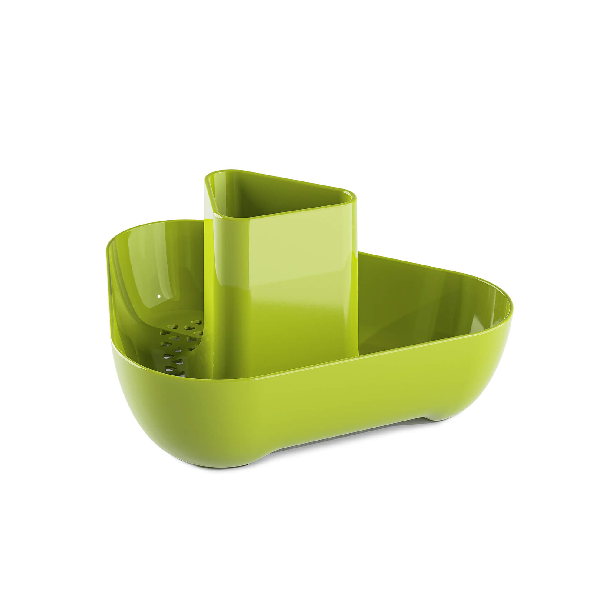 Premium Melamine Sink Corner Tidy, Lime