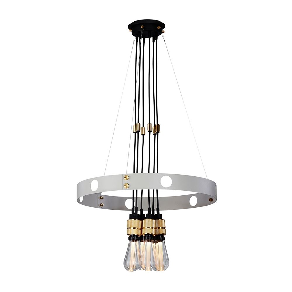 Buster Punch Hero Pendant Stone Brass None Grey Designer Pendant Lighting