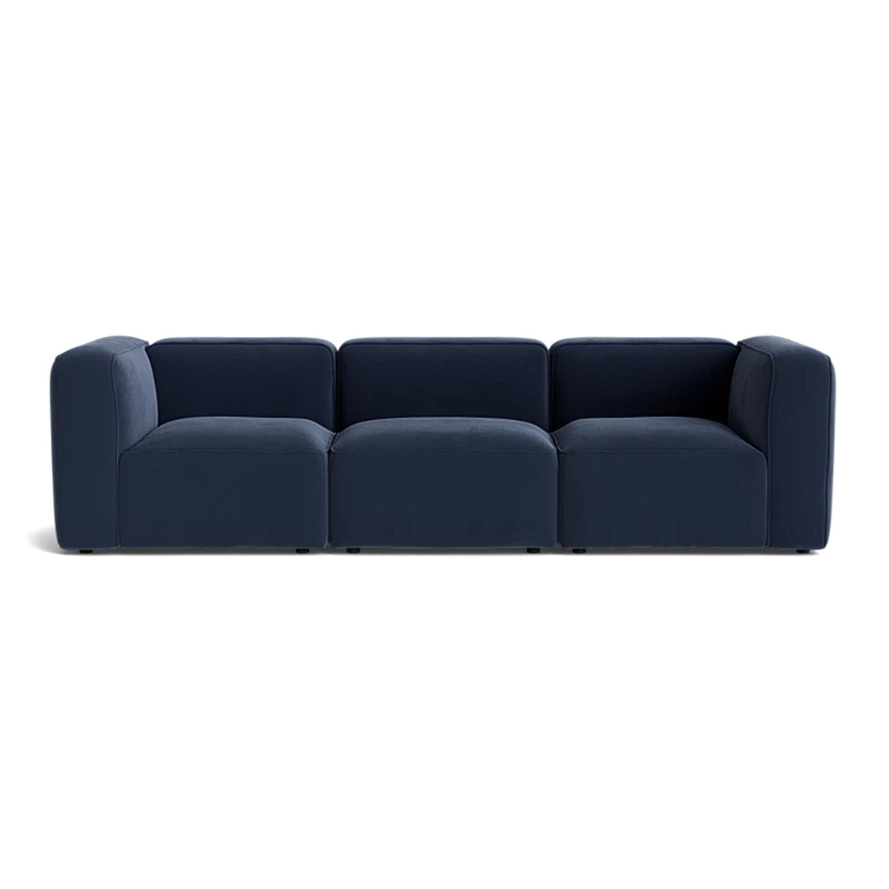 Make Nordic Basecamp 3 Seater Sofa Nordic Velvet 220 Blue Designer Furniture From Holloways Of Ludlow