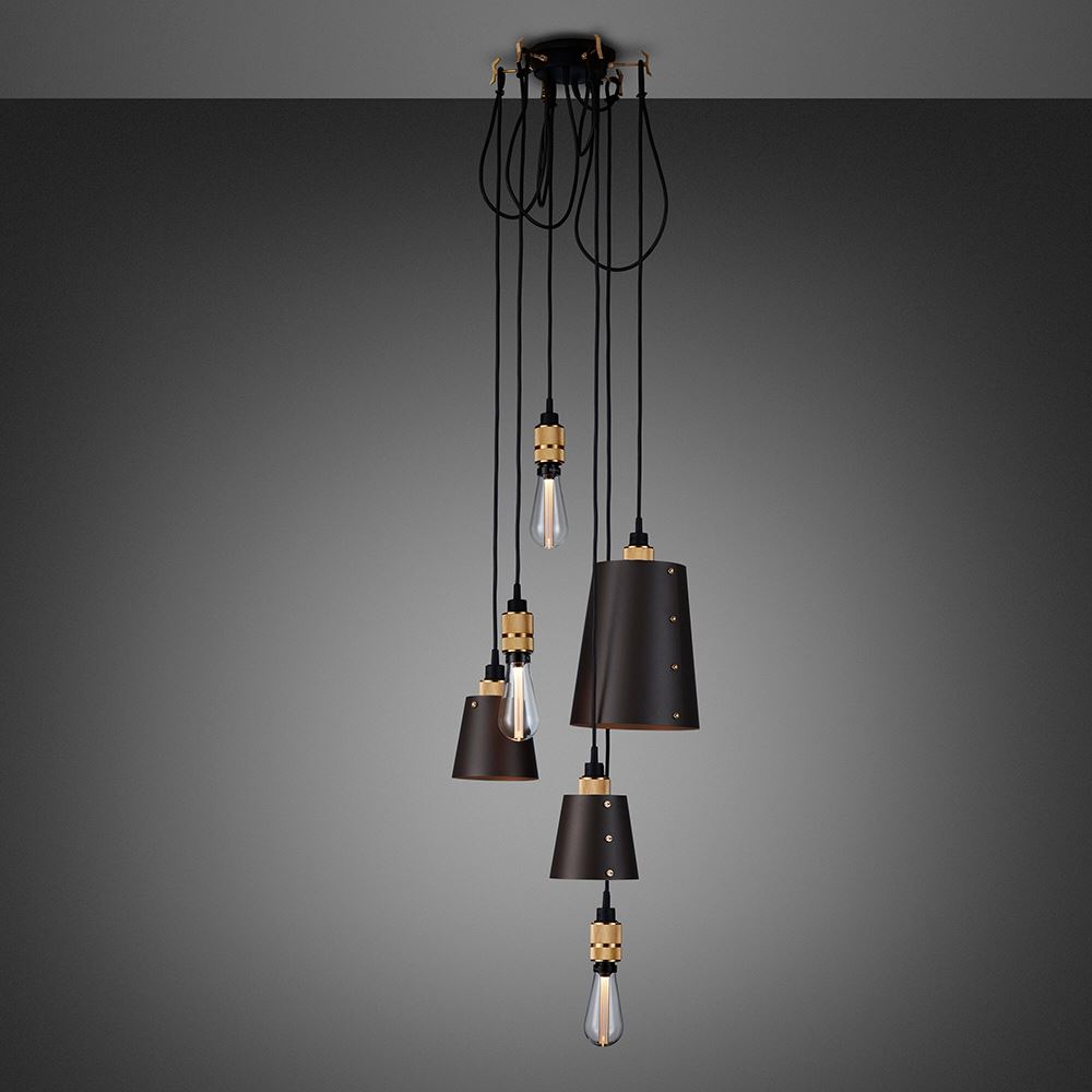 Buster Punch Hooked 60 Pendant Brass Graphite Finish Shades 3 20m Brassgold Designer Pendant Lighting