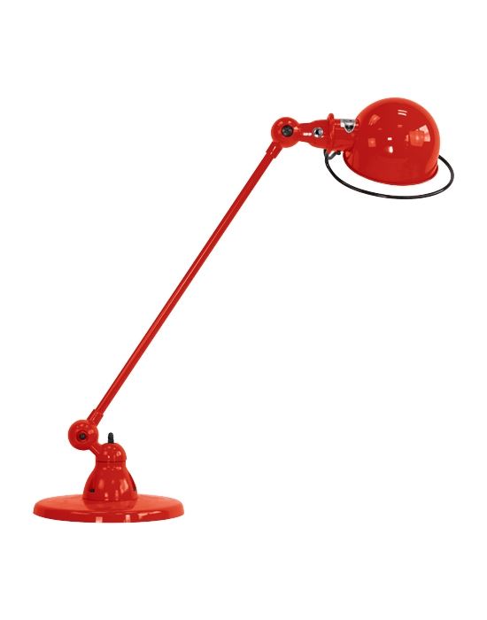 Jielde Loft Single Arm Desk Light Red Gloss