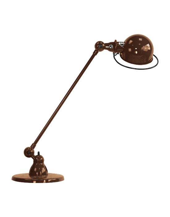 Jielde Loft Single Arm Desk Light Copper Hammered Gloss
