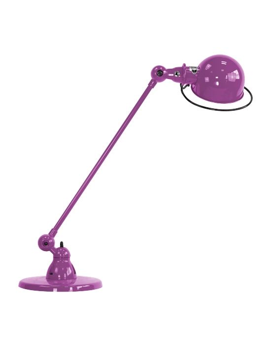 Jielde Loft Single Arm Desk Light Violet Fuchsia Gloss