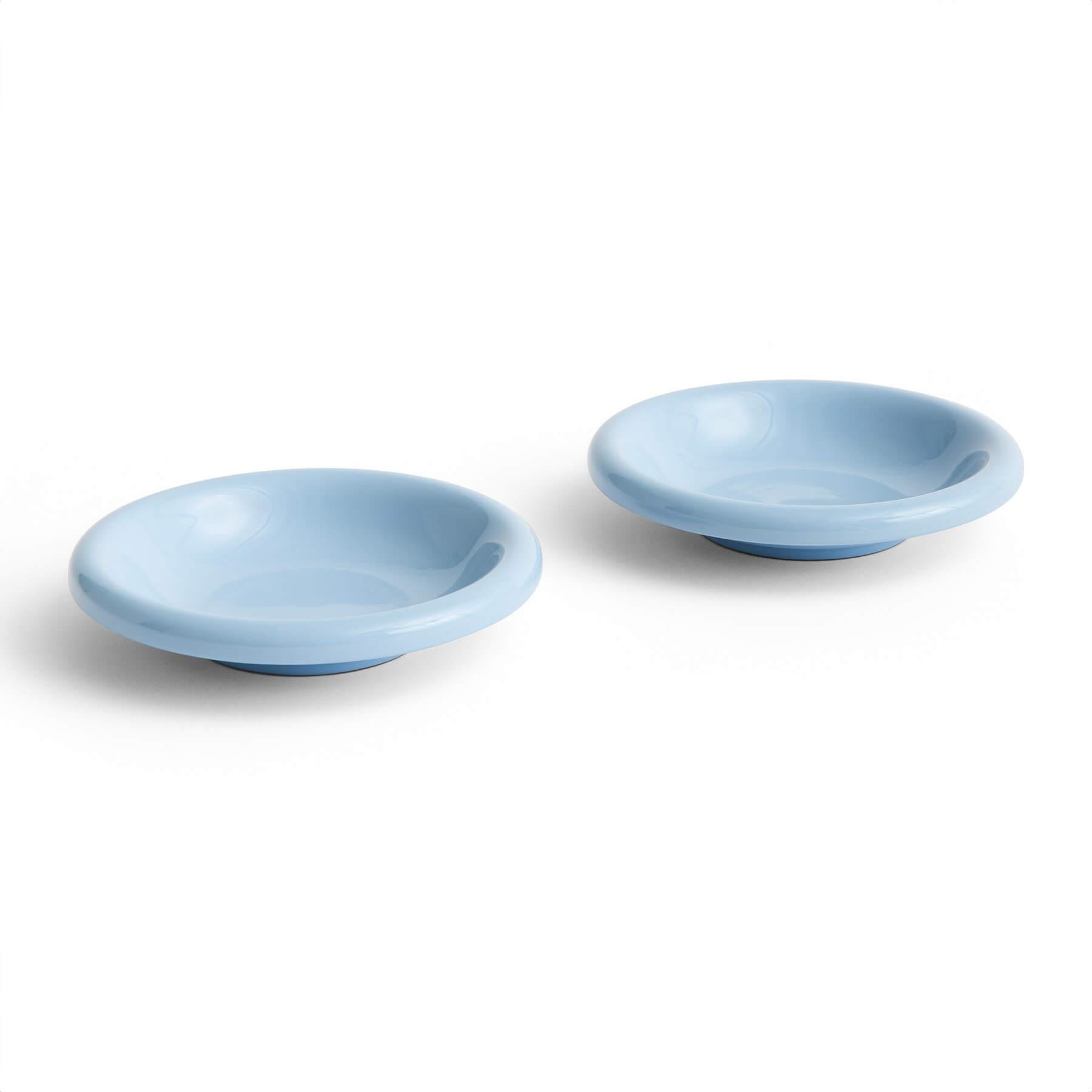 Hay Barro Bowl Set Of 2 Light Blue Terracotta