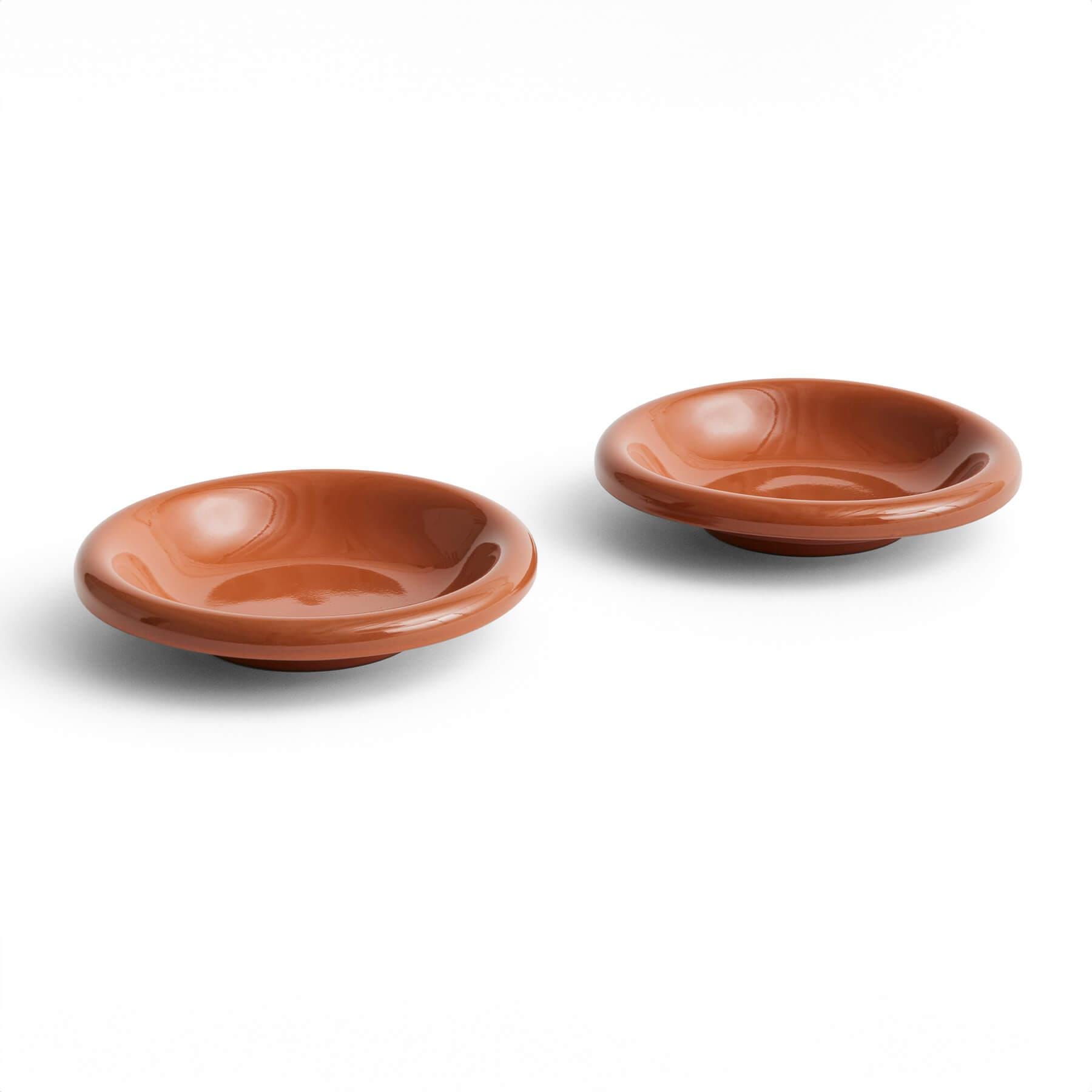 Hay Barro Bowl Set Of 2 Natural Terracotta Brown