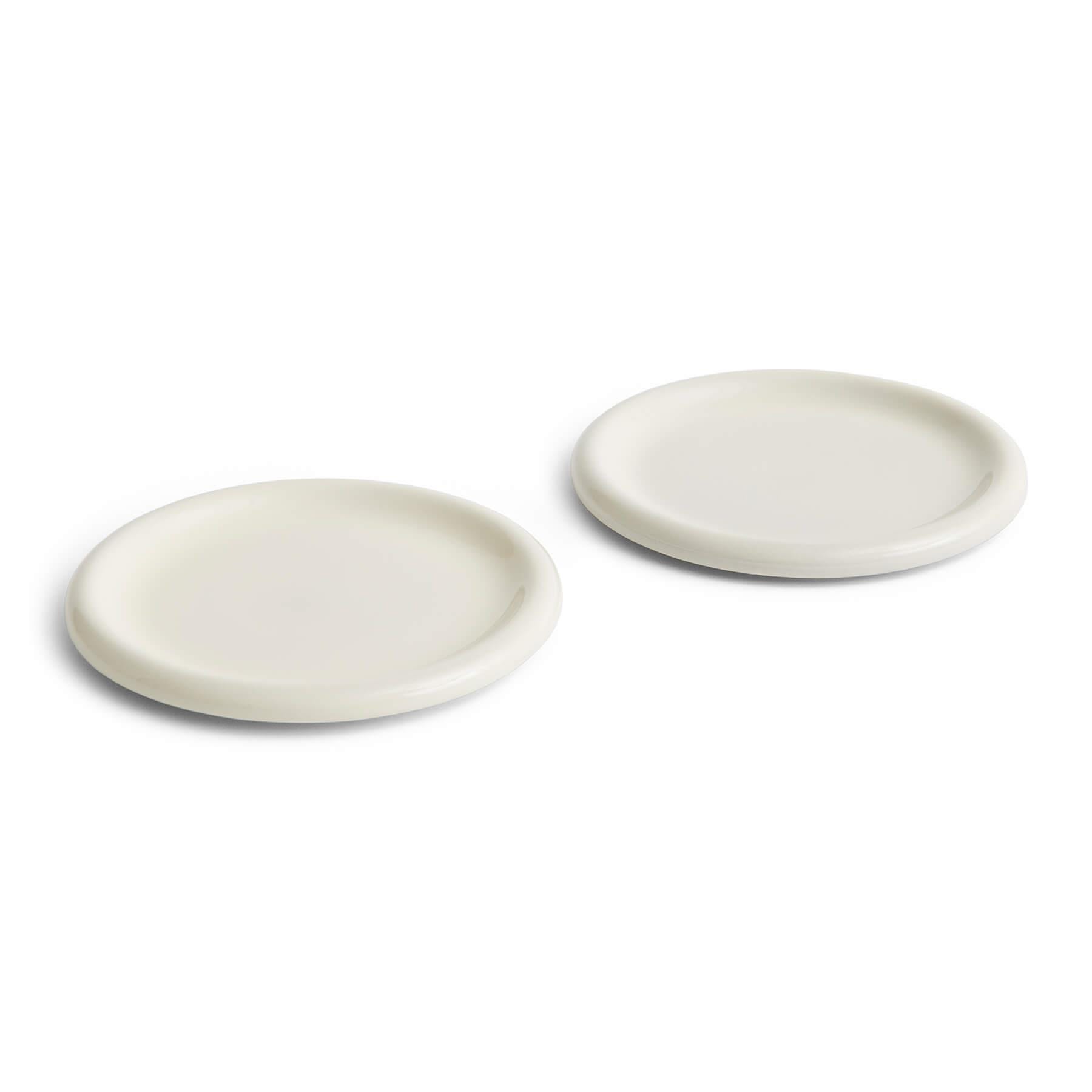 Hay Barro Plate Set Of 2 Large Off White Terracotta