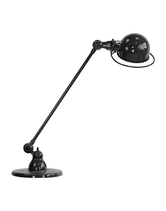 Jielde Loft Single Arm Desk Light Black Hammered Gloss
