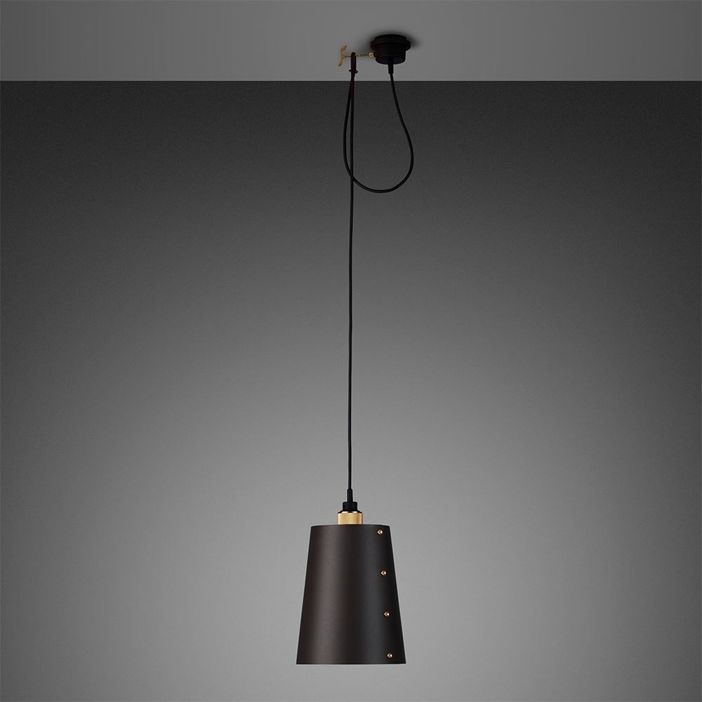 Buster Punch Hooked 10 Pendant Brass Large Graphite Finish 26m Brassgold Designer Pendant Lighting