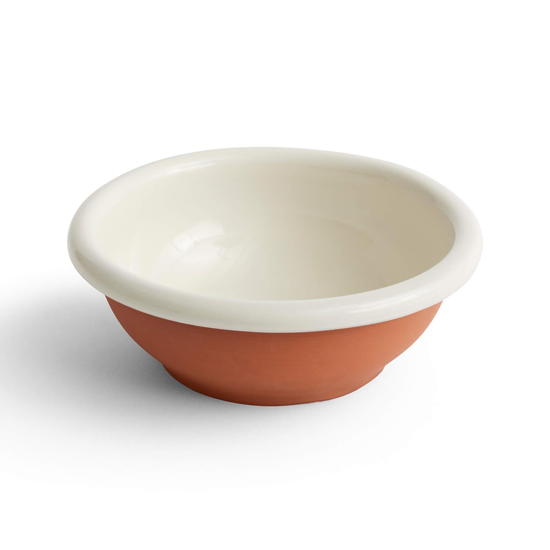 Hay Barro Salad Bowl Large Off White Terracotta