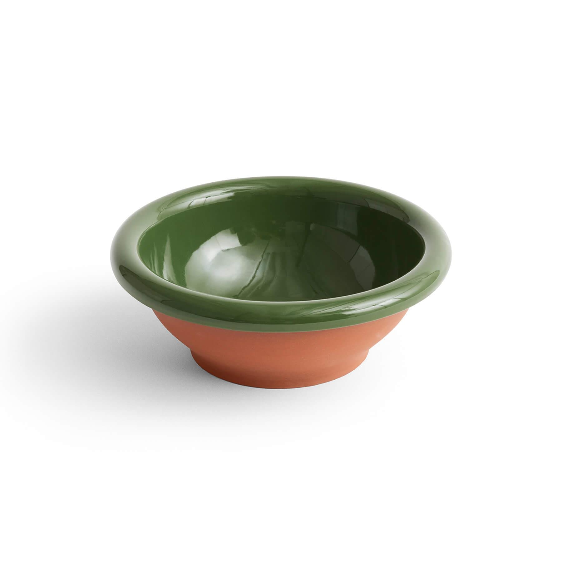 Hay Barro Salad Bowl Small Green Terracotta Blue