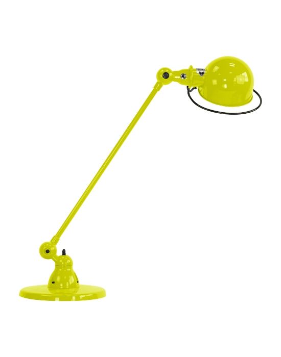 Jielde Loft Single Arm Desk Light Yellow Sulphur Gloss