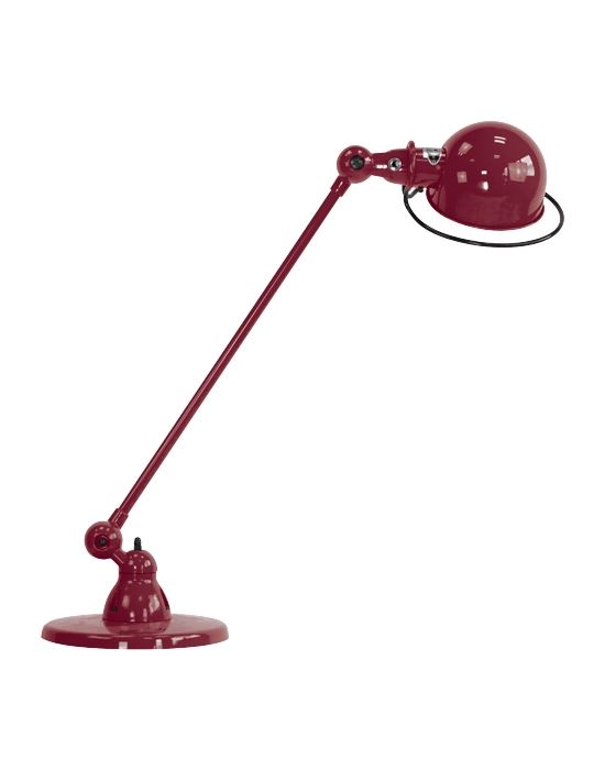 Jielde Loft Single Arm Desk Light Burgundy Gloss