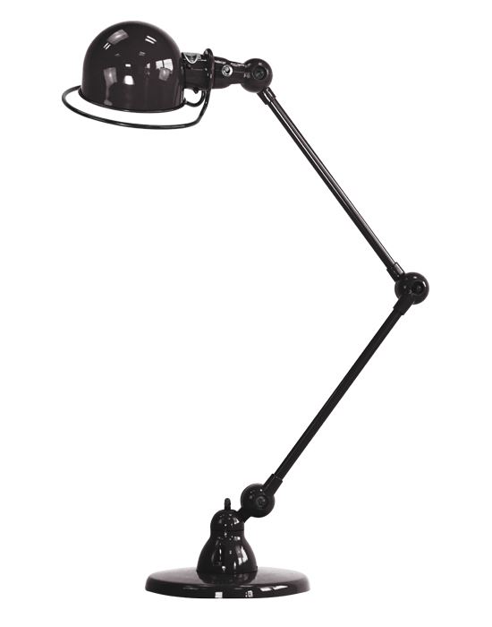 Jielde Loft Two Arm Desk Light Black Gloss