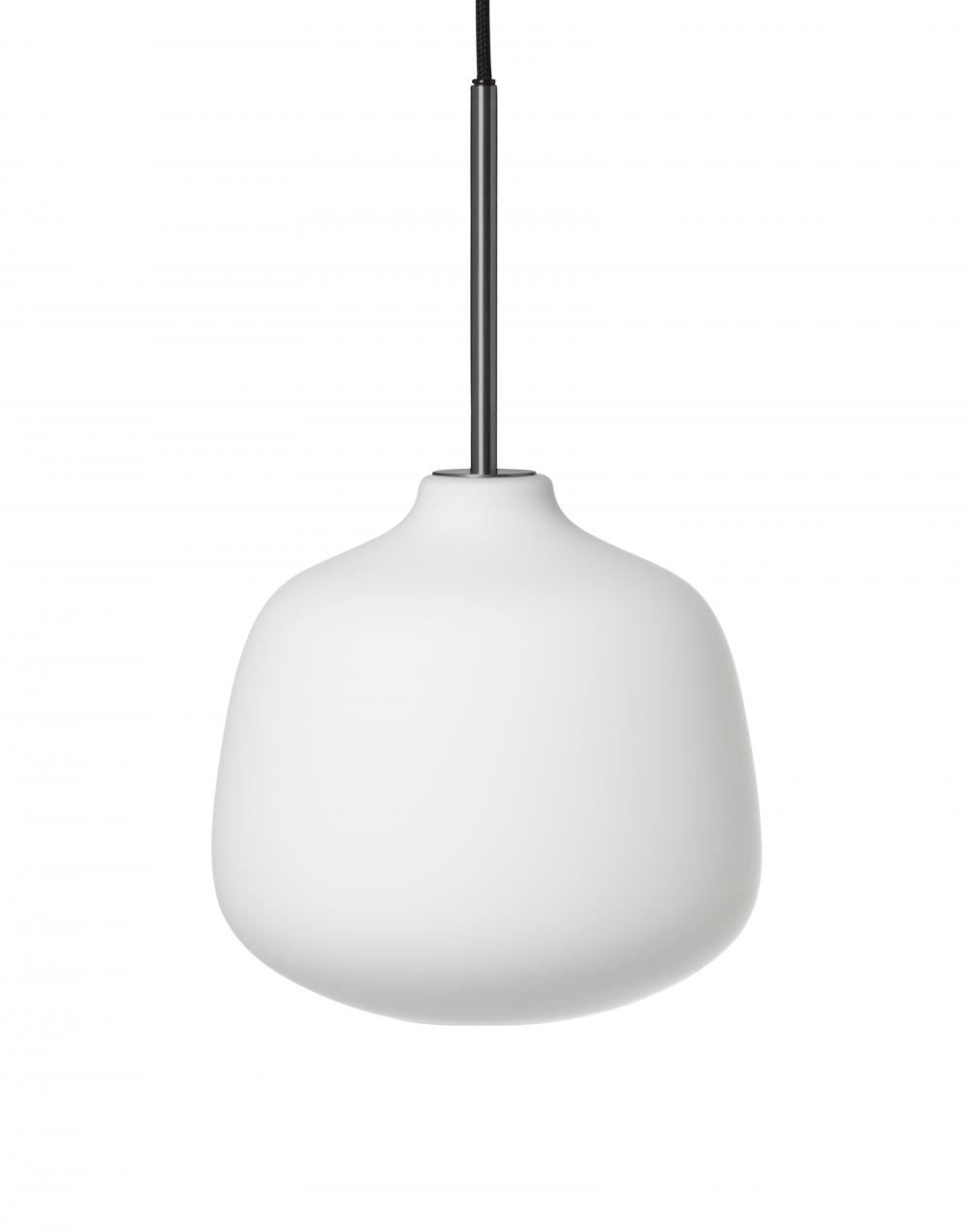 Rubn Holborn Pendant Steel Opal Glass Silver Designer Pendant Lighting