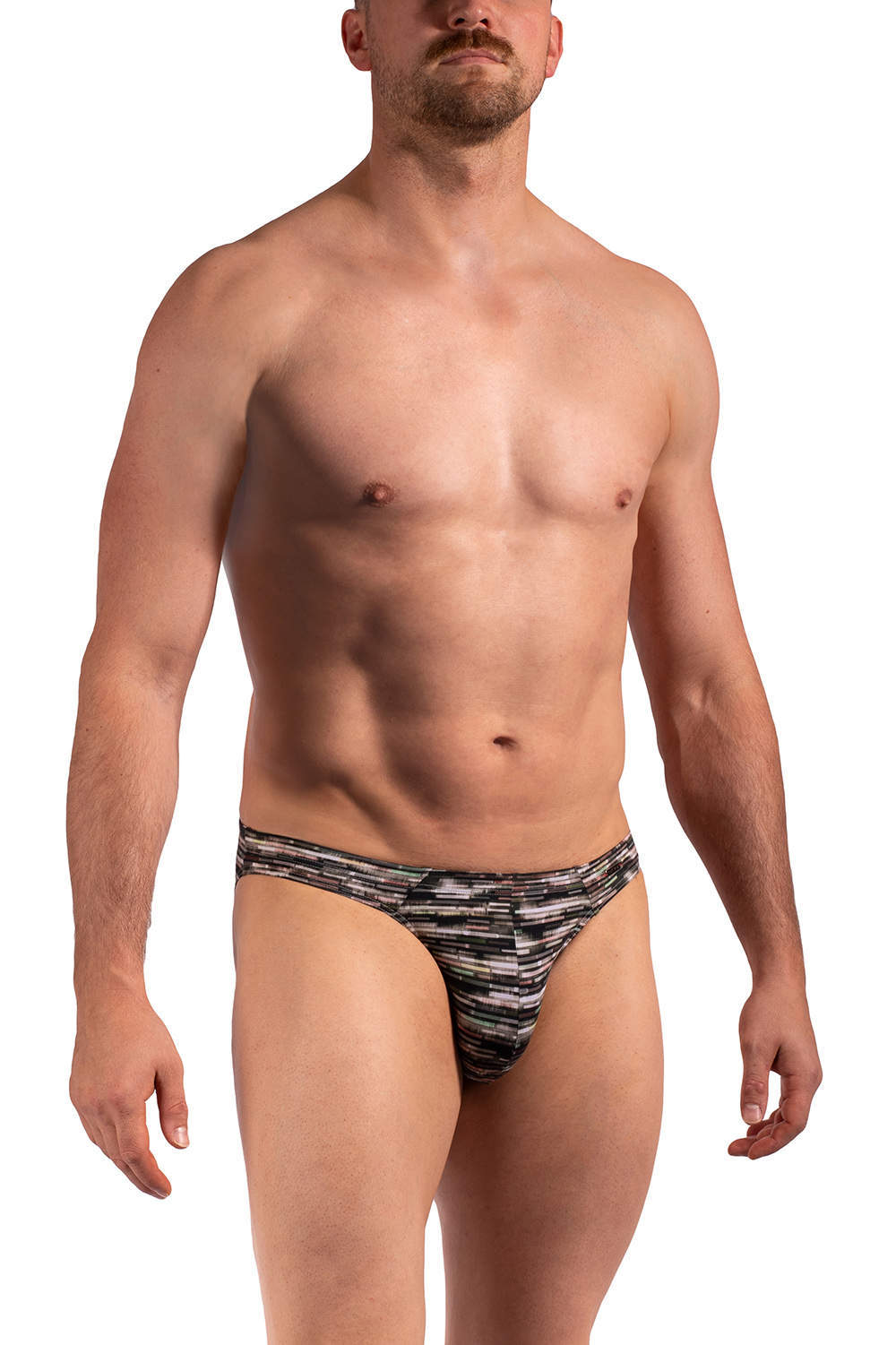 Buy Olaf Benz RED 2261 Brazil Brief men’s underwear bikinis in multicolour stripe effect. Shop silky male micro slips online – international delivery