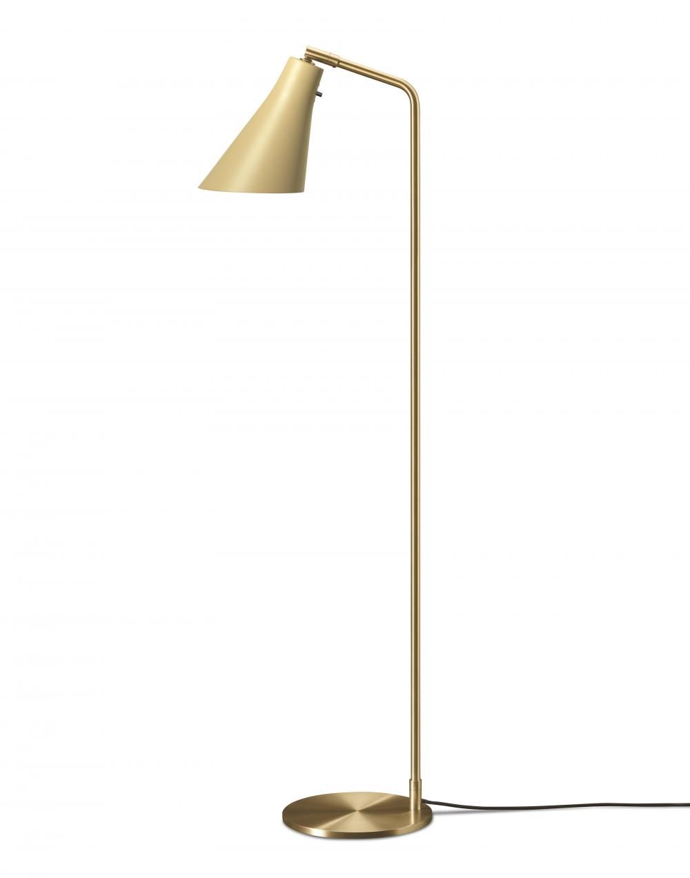 Miller Floor Light Umbra Grey Brass