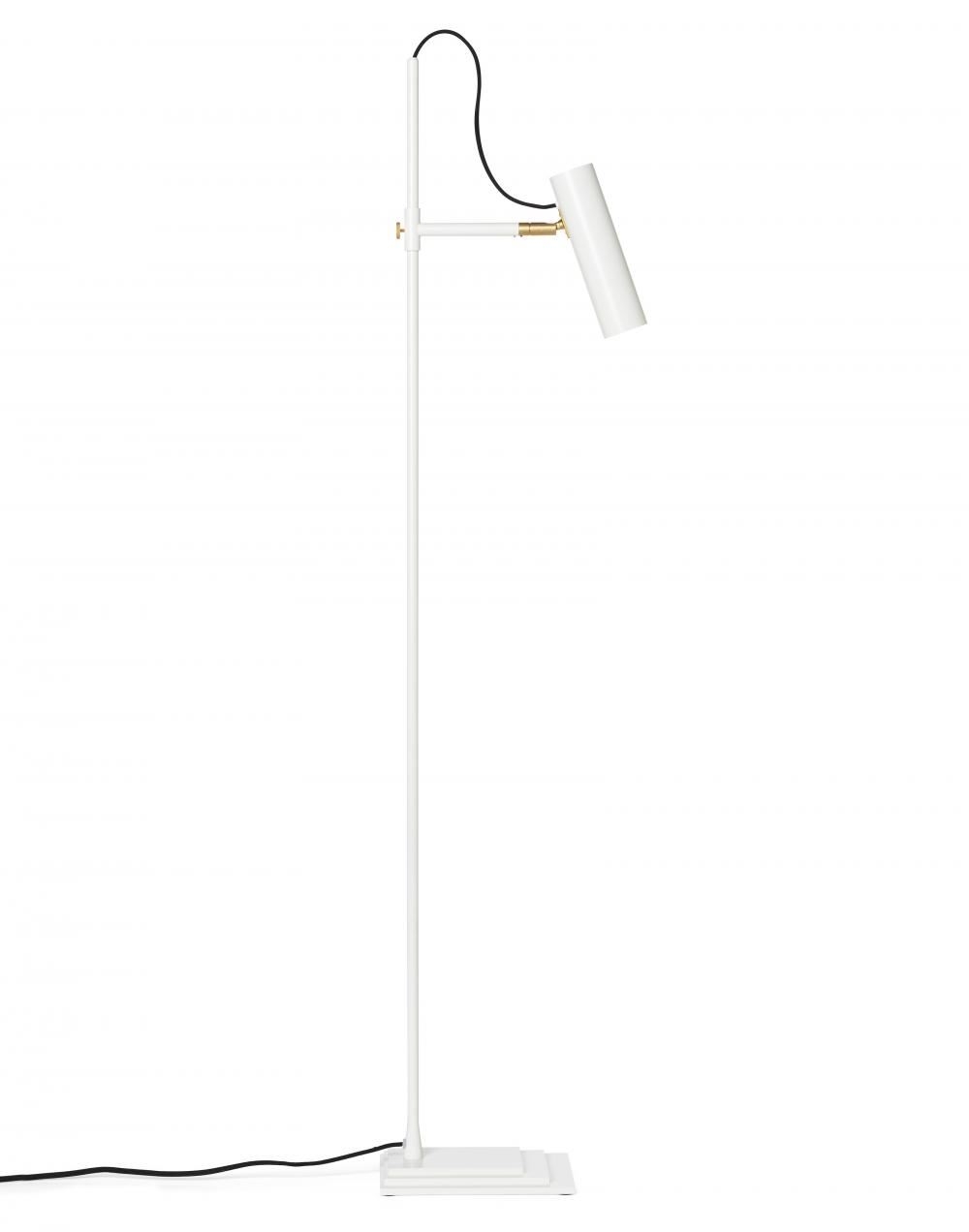 Nomad Floor Light White Brass Details